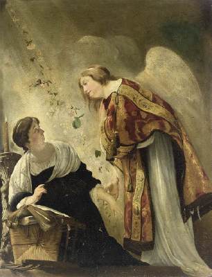 Photo: The Annunciation-Paulus Bor from Web Gallery of Art