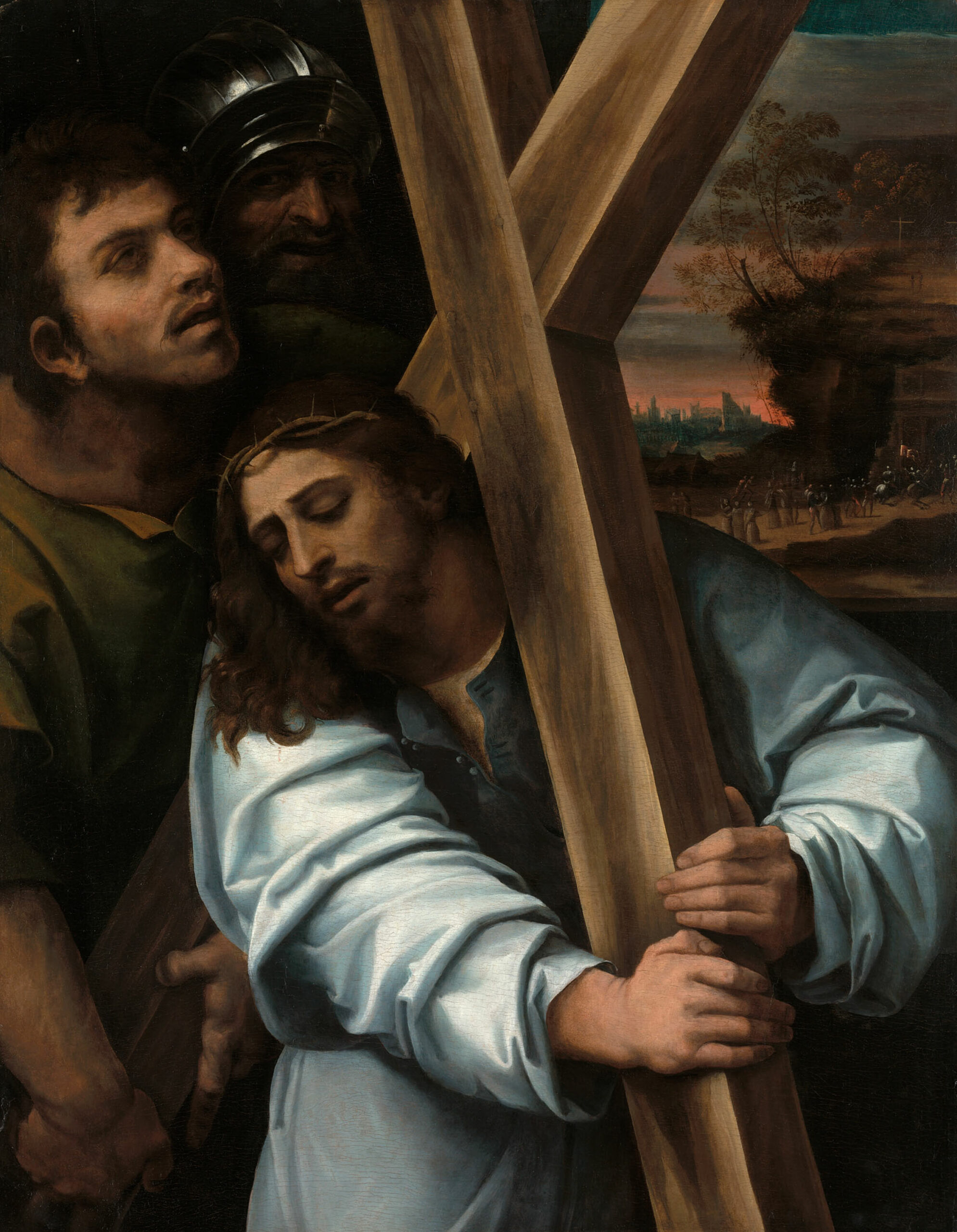 Passion Christ carries His cross by Sebastiano del Piombo Chicago Art Institute public domain